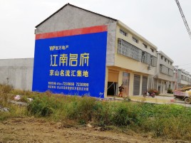 泰和县农村墙体广告在不同形式上面展现的不同特色